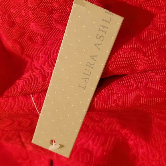 NWT SZ Large Vintage Laura Ashley Red Tapestry ♥️ Jacket - Picture 8 of 9